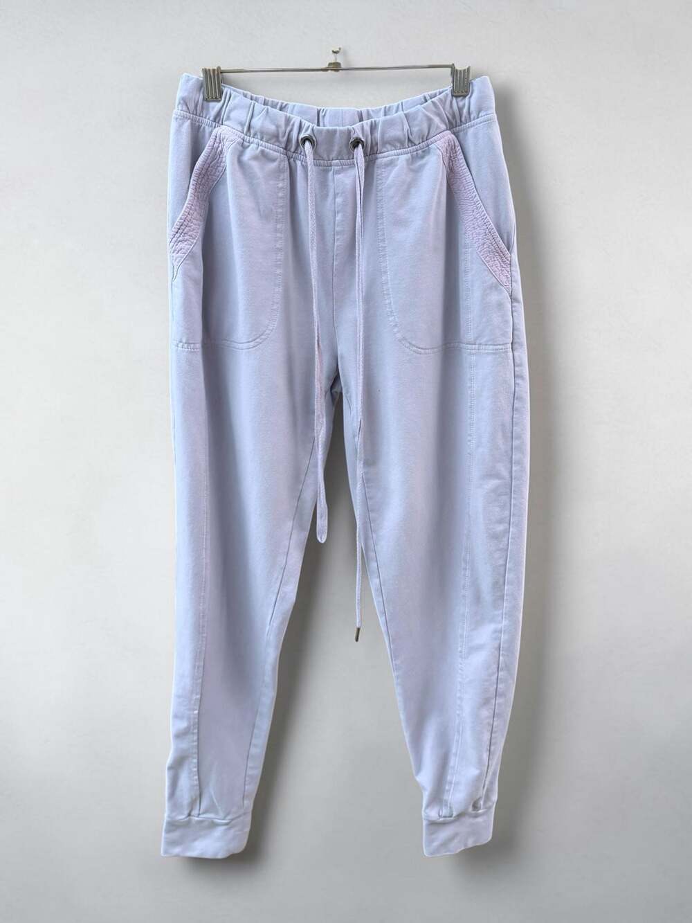 Saturday Sunday by Anthropologie Lavender Textured Trim Joggers,‎ Size XS